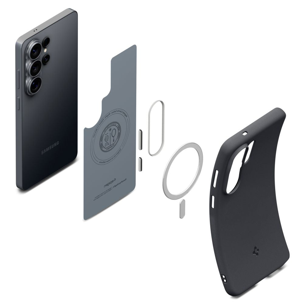 MagSafe Hülle für Samsung Galaxy S26 Ultra S948, Spigen, Caseology Nano Pop, Schwarz