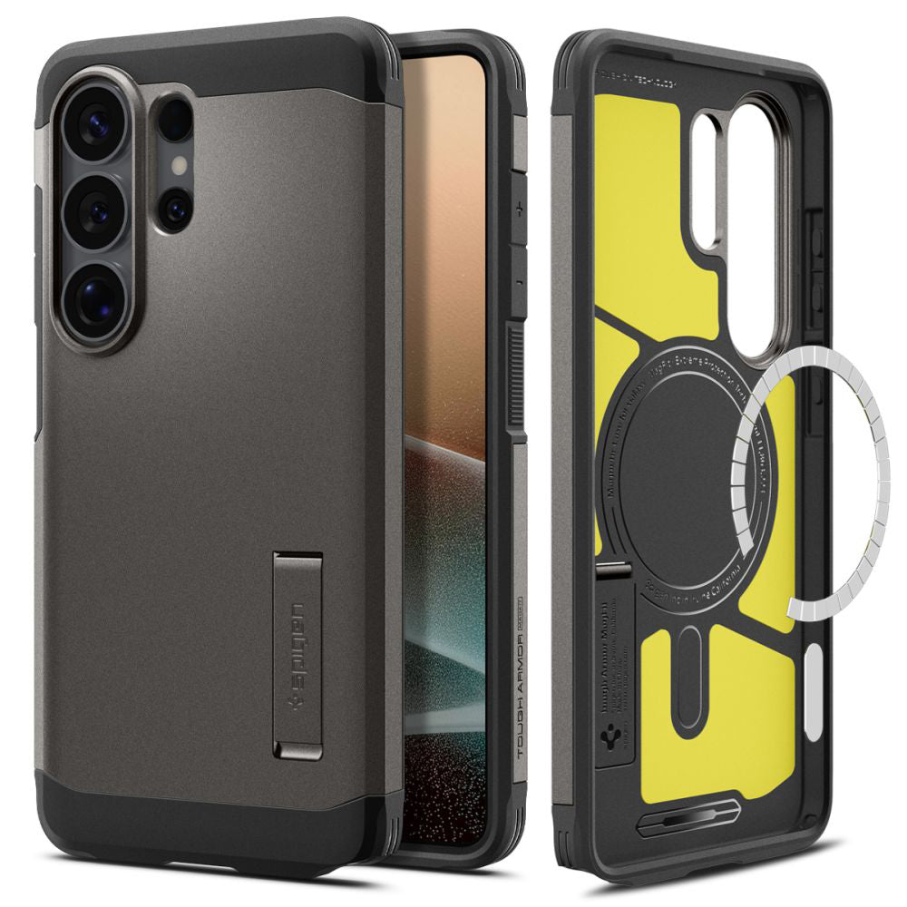 Coque MagSafe pour Samsung Galaxy S26 Ultra S948, Spigen, Tough Armor, Gris ACS10685