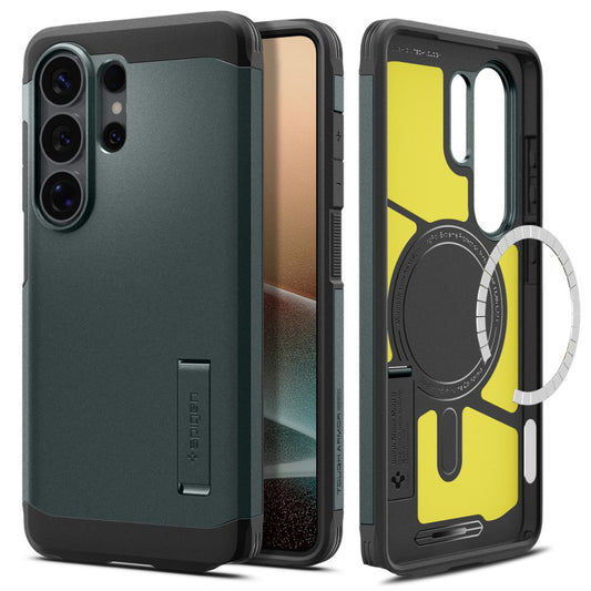 MagSafe Hülle für Samsung Galaxy S26 Ultra S948, Spigen, Tough Armor, Grün ACS10686