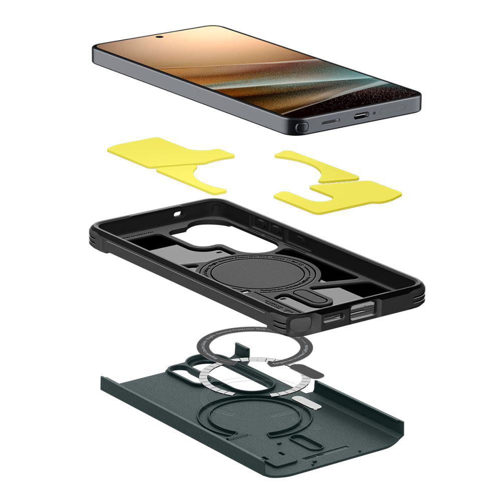 Coque MagSafe pour Samsung Galaxy S26 Ultra S948, Spigen, Tough Armor, Vert ACS10686