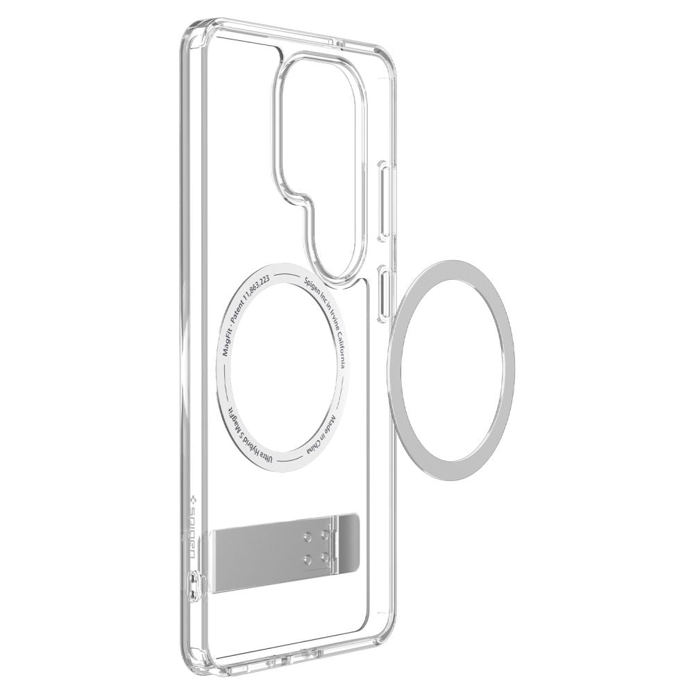 MagSafe hoesje voor Samsung Galaxy S26 Ultra S948, Spigen, Ultra Hybrid S, Transparant Wit ACS11032