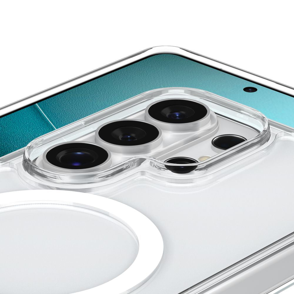 MagSafe hoesje voor Samsung Galaxy S26 Ultra S948, Spigen, Ultra Hybrid S, Transparant Wit ACS11032