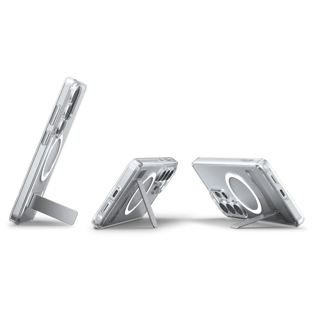 MagSafe hoesje voor Samsung Galaxy S26 Ultra S948, Spigen, Ultra Hybrid S, Transparant Wit ACS11032