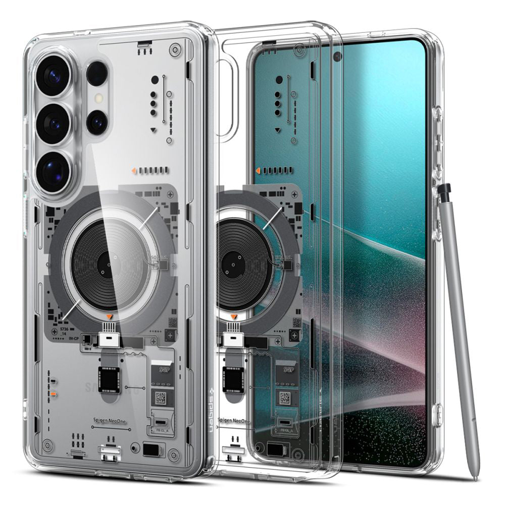 MagSafe hoesje voor Samsung Galaxy S26 Ultra S948, Spigen, Ultra Hybrid Neo One, Transparant ACS11206