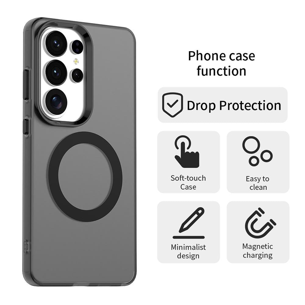 MagSafe hoesje voor Samsung Galaxy S26 Ultra S948, Techsuit, CandyCase, Zwart