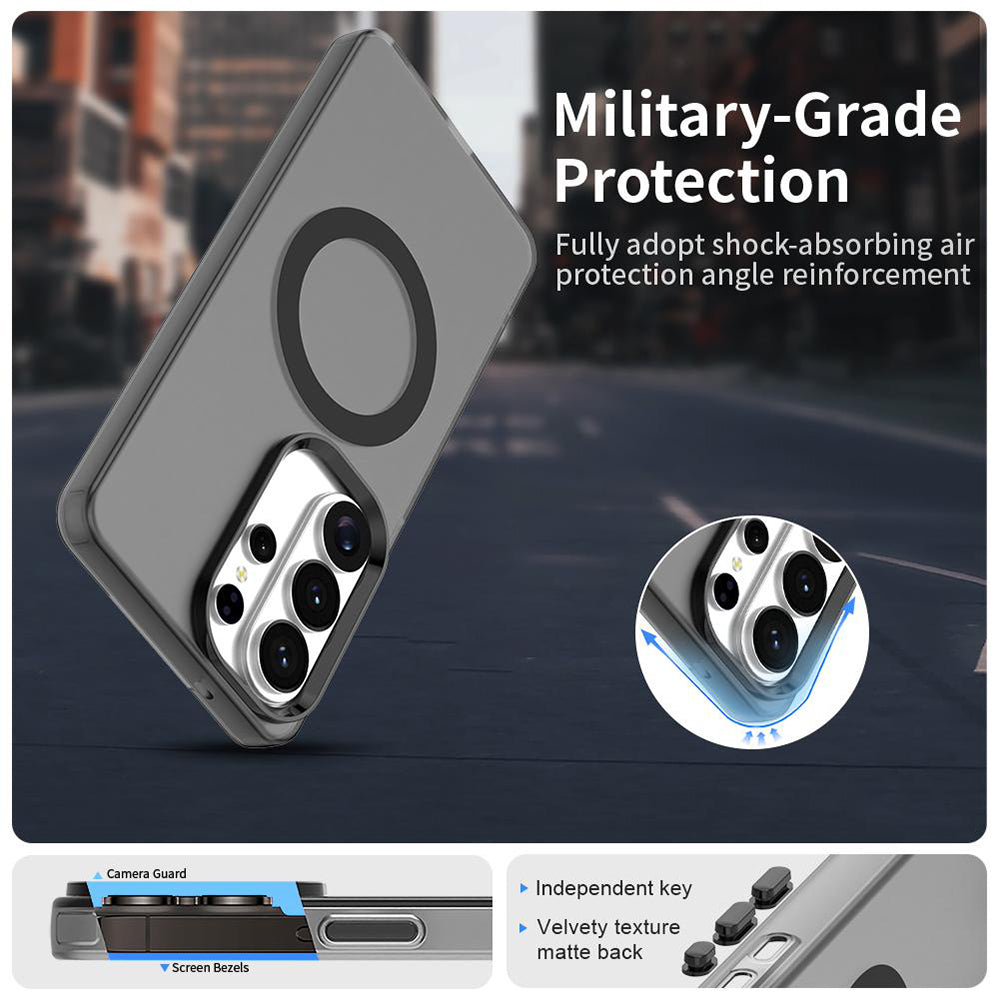 MagSafe hoesje voor Samsung Galaxy S26 Ultra S948, Techsuit, CandyCase, Zwart