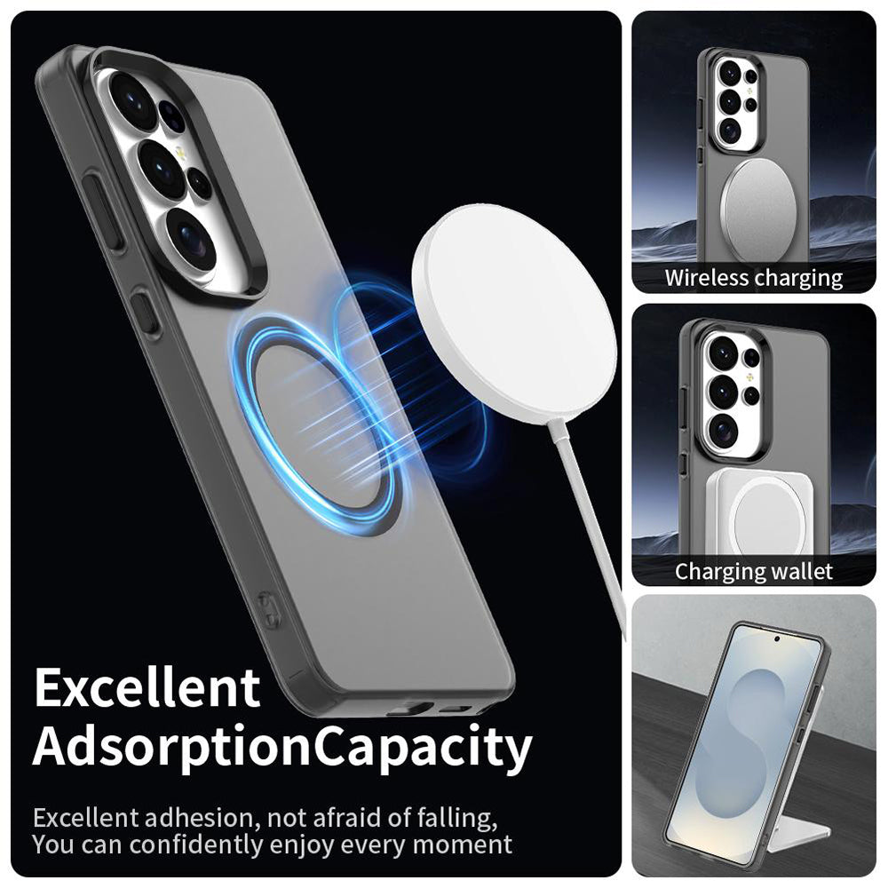 MagSafe hoesje voor Samsung Galaxy S26 Ultra S948, Techsuit, CandyCase, Zwart