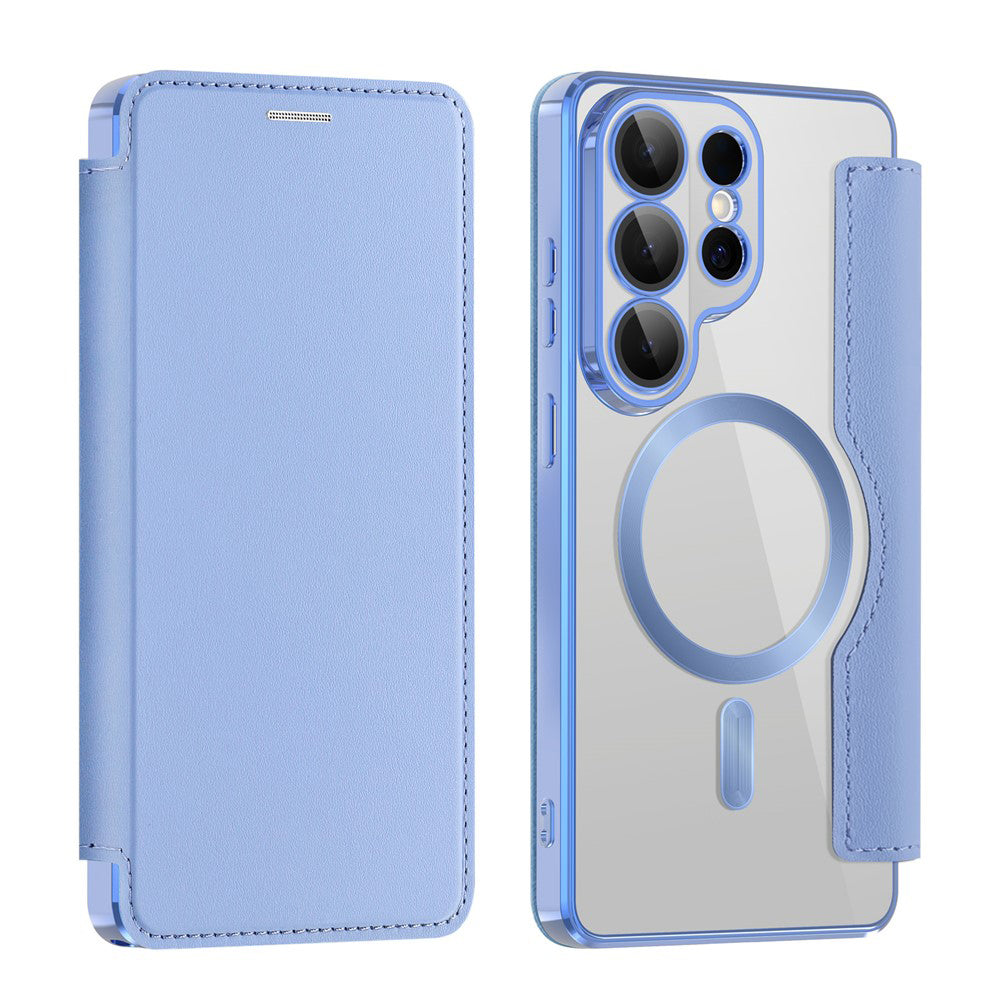 MagSafe Case for Samsung Galaxy S26 Ultra S948, Techsuit, SmartMag Book, Blue