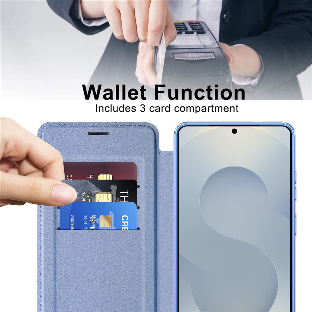 MagSafe Case for Samsung Galaxy S26 Ultra S948, Techsuit, SmartMag Book, Blue