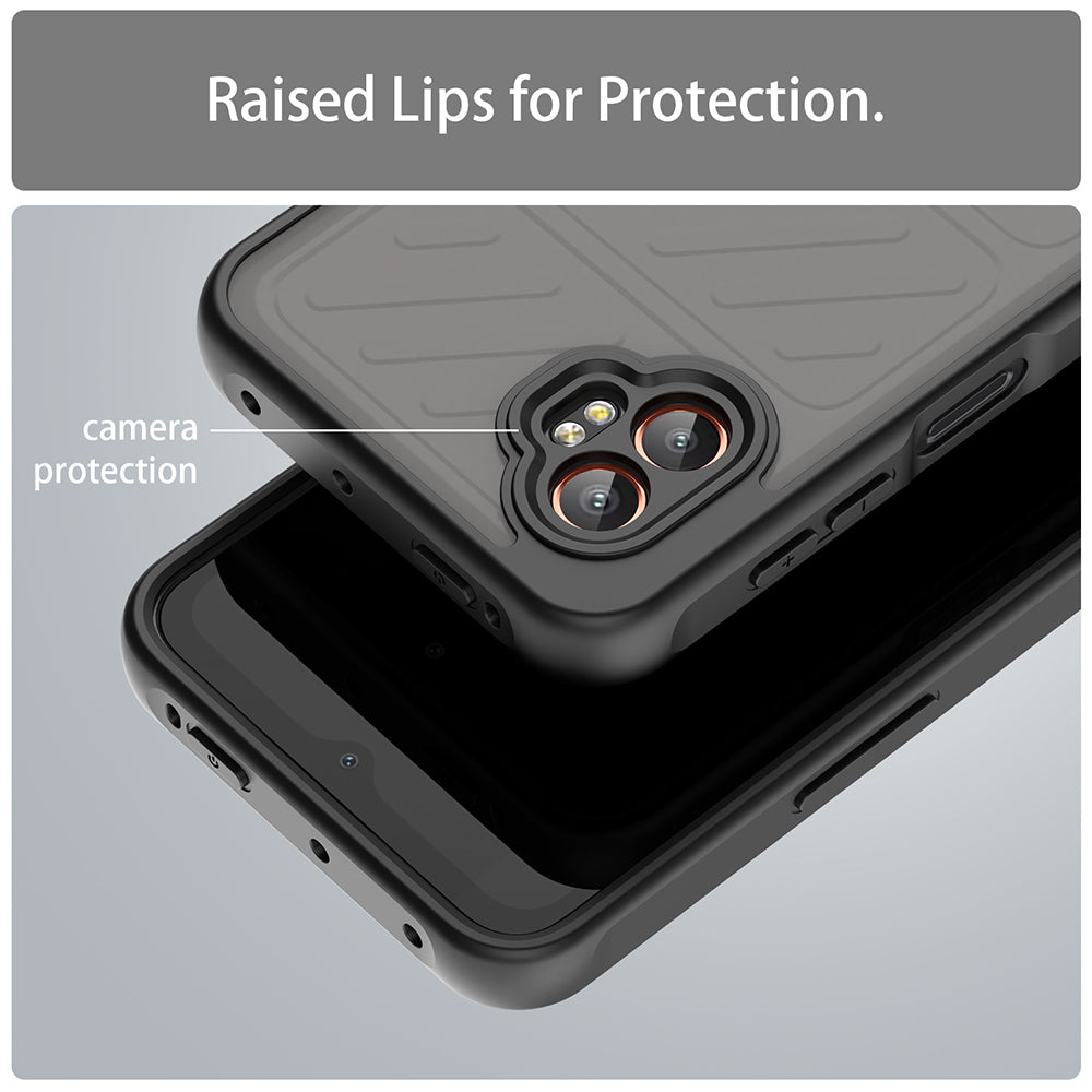 Coque MagSafe pour Samsung Galaxy XCover7 Pro, Techsuit, HaloFrost II, Noire