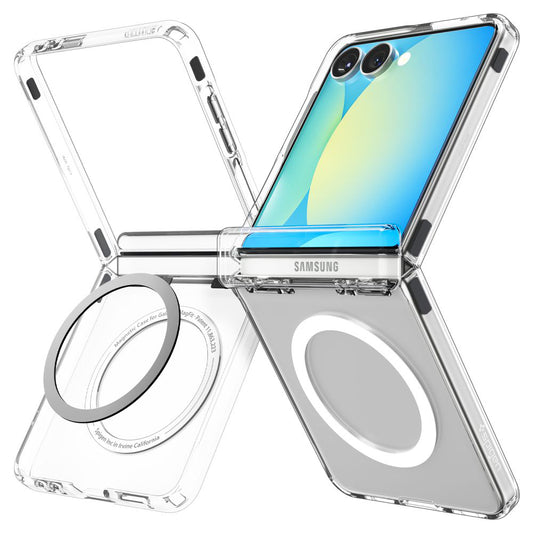Étui MagSafe pour Samsung Galaxy Z Flip7 F766, Spigen, Ultra Hybrid Pro, Transparent ACS09559