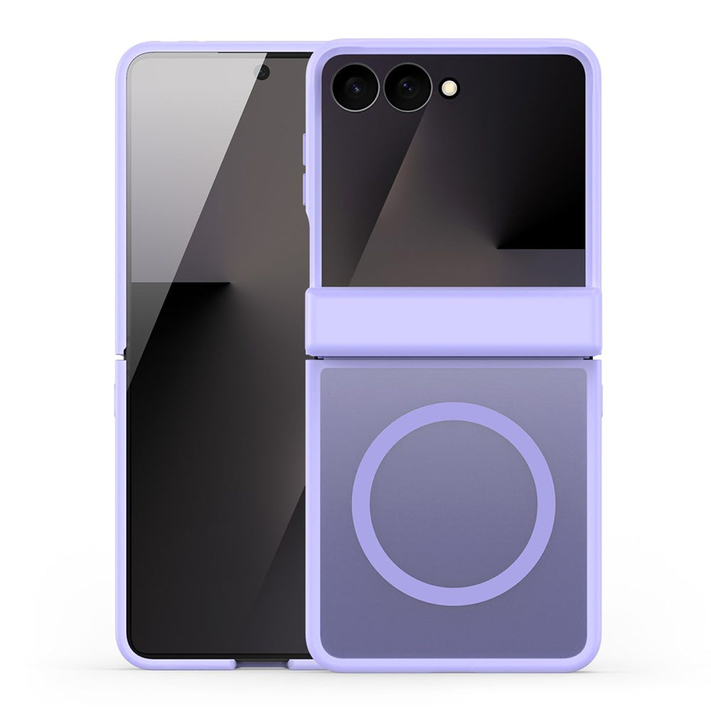 Coque MagSafe pour Samsung Galaxy Z Flip8 F776, DUX DUCIS, Yind, Violet Clair