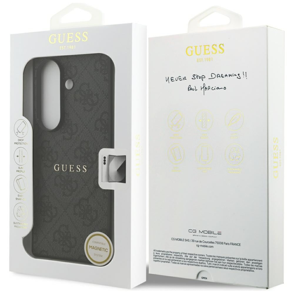 MagSafe Hülle für Samsung Galaxy Z Fold7 F966, Guess, 4G Classic, Schwarz