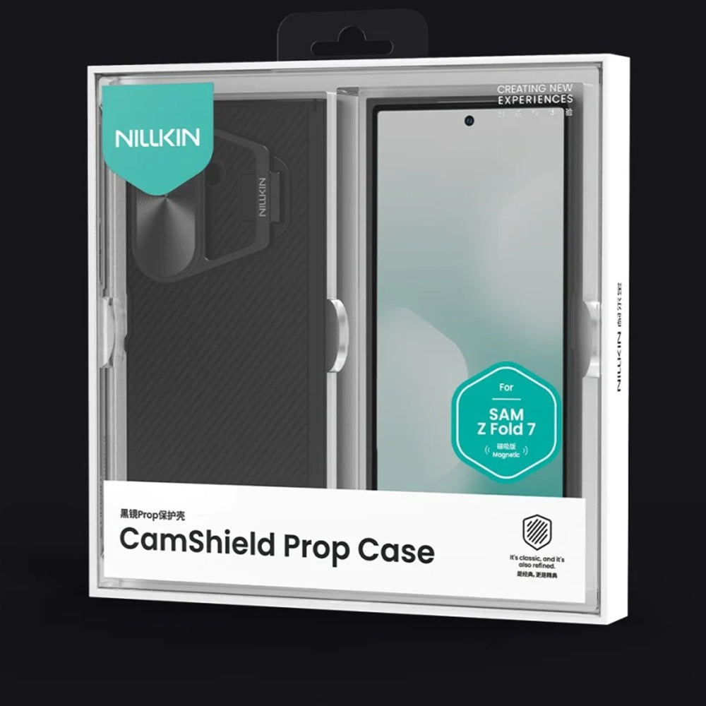Coque MagSafe pour Samsung Galaxy Z Fold7 F966, Nillkin, CamShield Prop avec couverture d'objectif en métal, noire