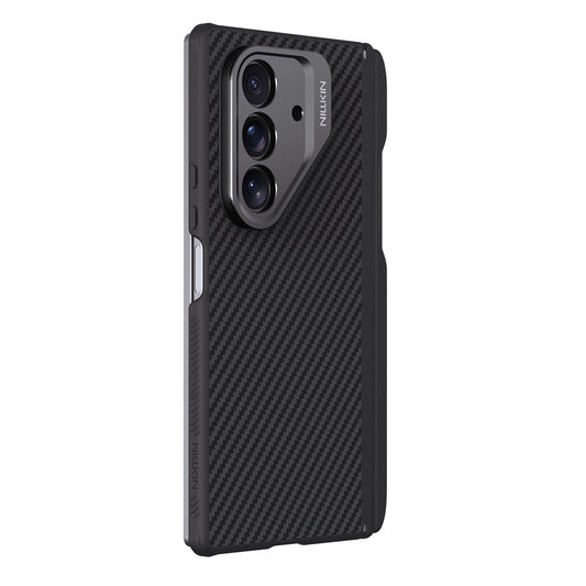Coque MagSafe pour Samsung Galaxy Z Fold7 F966, Nillkin, CarboProp avec découpe pour caméra et support pour S-Pen, noire