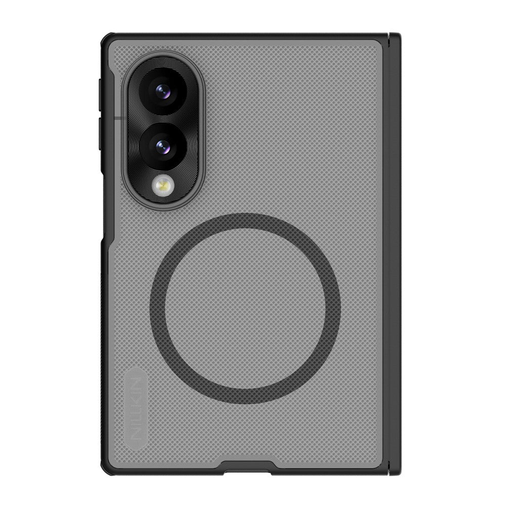MagSafe-hoesje voor Samsung Galaxy Z Fold8 F971, Nillkin, Super Frosted Shield, Zwart Transparant