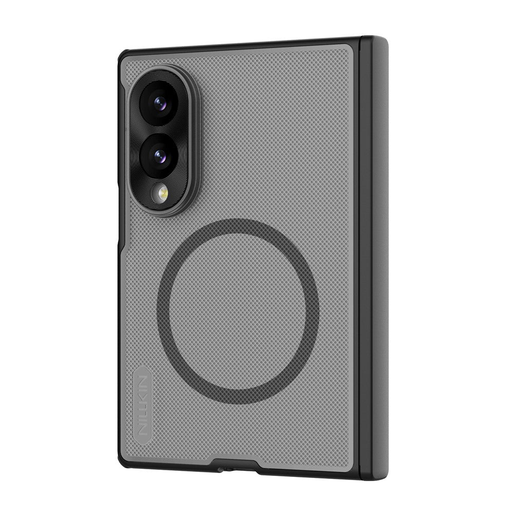 MagSafe-hoesje voor Samsung Galaxy Z Fold8 F971, Nillkin, Super Frosted Shield, Zwart Transparant
