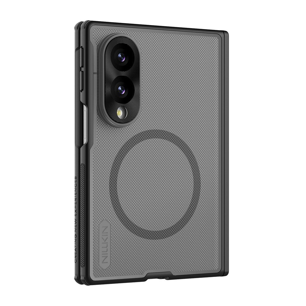 MagSafe-hoesje voor Samsung Galaxy Z Fold8 F971, Nillkin, Super Frosted Shield, Zwart Transparant