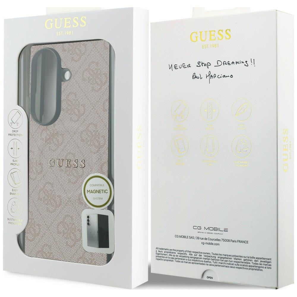 MagSafe-Hülle für Samsung Galaxy Z Fold8 Ultra F976, Guess, 4G Leather Classic, Rosa