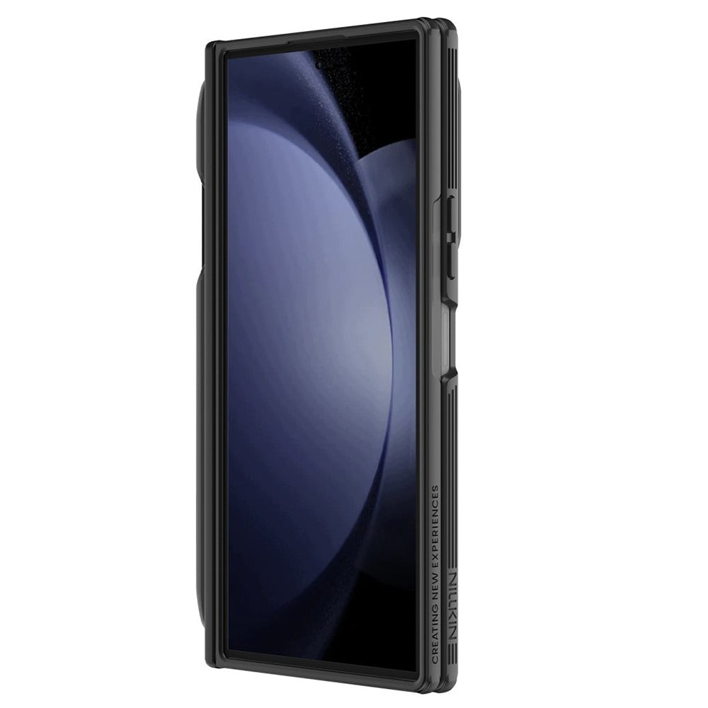 Coque MagSafe pour Samsung Galaxy Z Fold8 Ultra F976, Nillkin, CamShield Pro avec couverture d'objectif transparente et support pour S-Pen, Noir Transparent