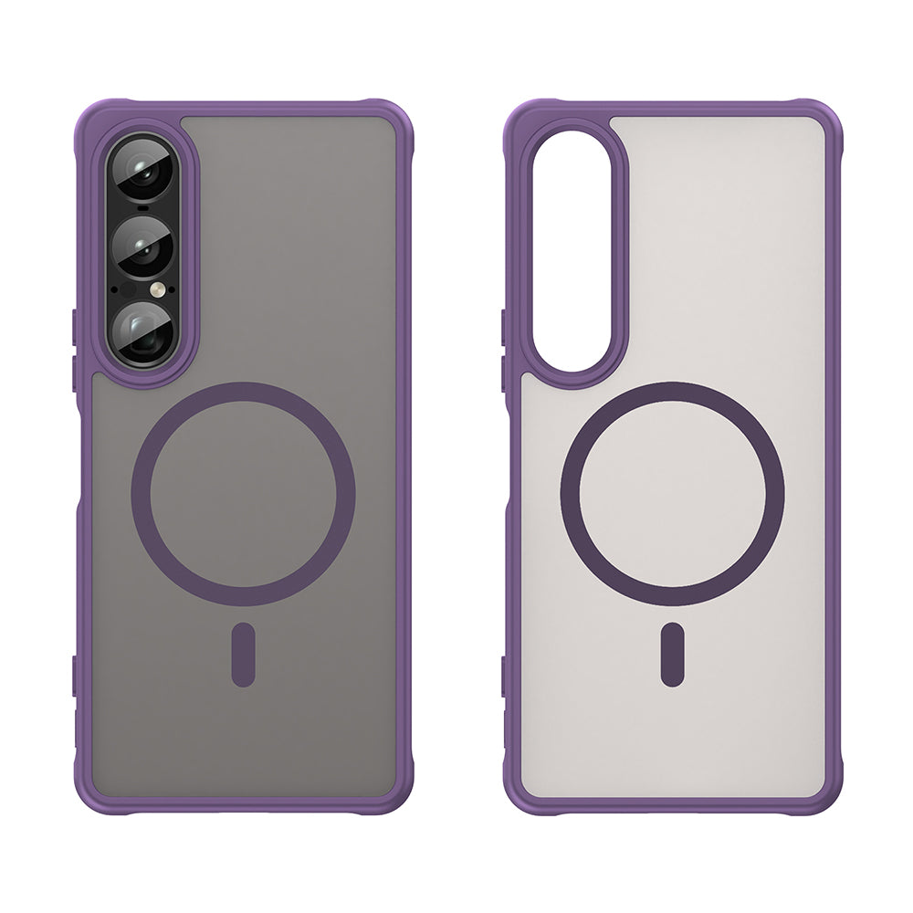 Coque MagSafe pour Sony Xperia 1 VII, Techsuit, HaloFrost II, Violet