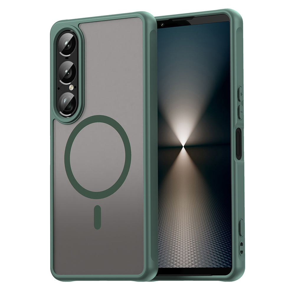 Coque MagSafe pour Sony Xperia 1 VII, Techsuit, HaloFrost II, Vert