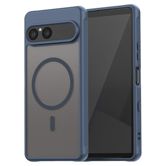 MagSafe hoesje voor Sony Xperia 10 VII, Techsuit, HaloFrost II, Marineblauw