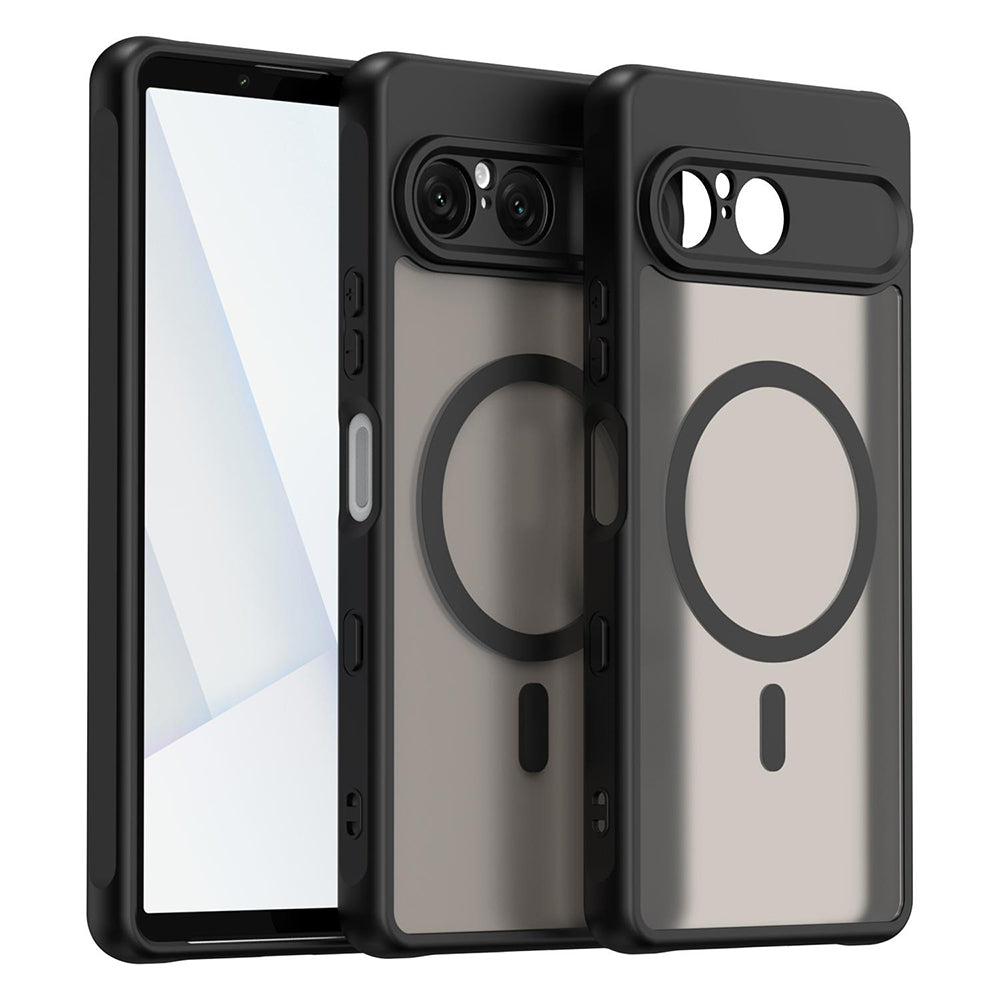 Coque MagSafe pour Sony Xperia 10 VIII, Techsuit, HaloFrost II, Noire