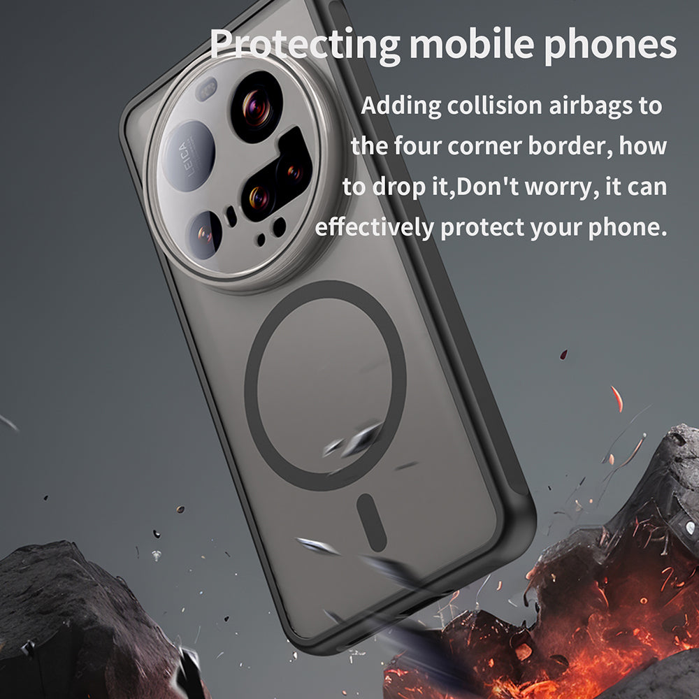 Coque MagSafe pour Xiaomi 15 Ultra, Techsuit, HaloFrost II, Noire