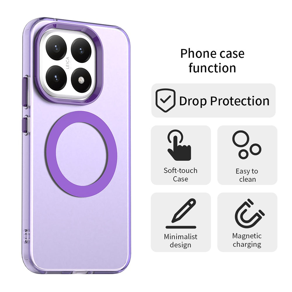Étui MagSafe pour Xiaomi 15T, Techsuit, CandyCase, Violet