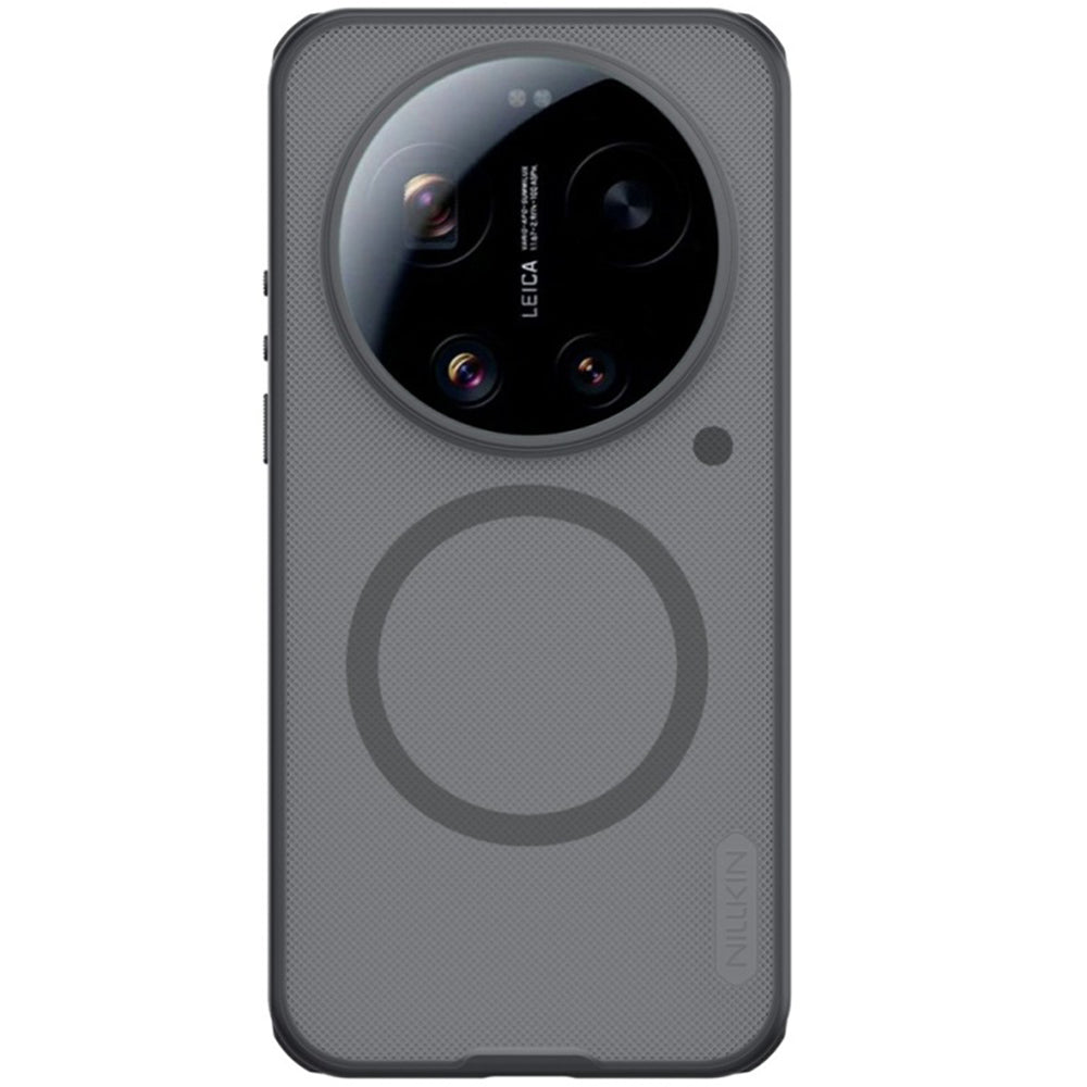 MagSafe-hoesje voor Xiaomi 17 Ultra, Nillkin, Super Shield Pro, Zwart Transparant Satiné