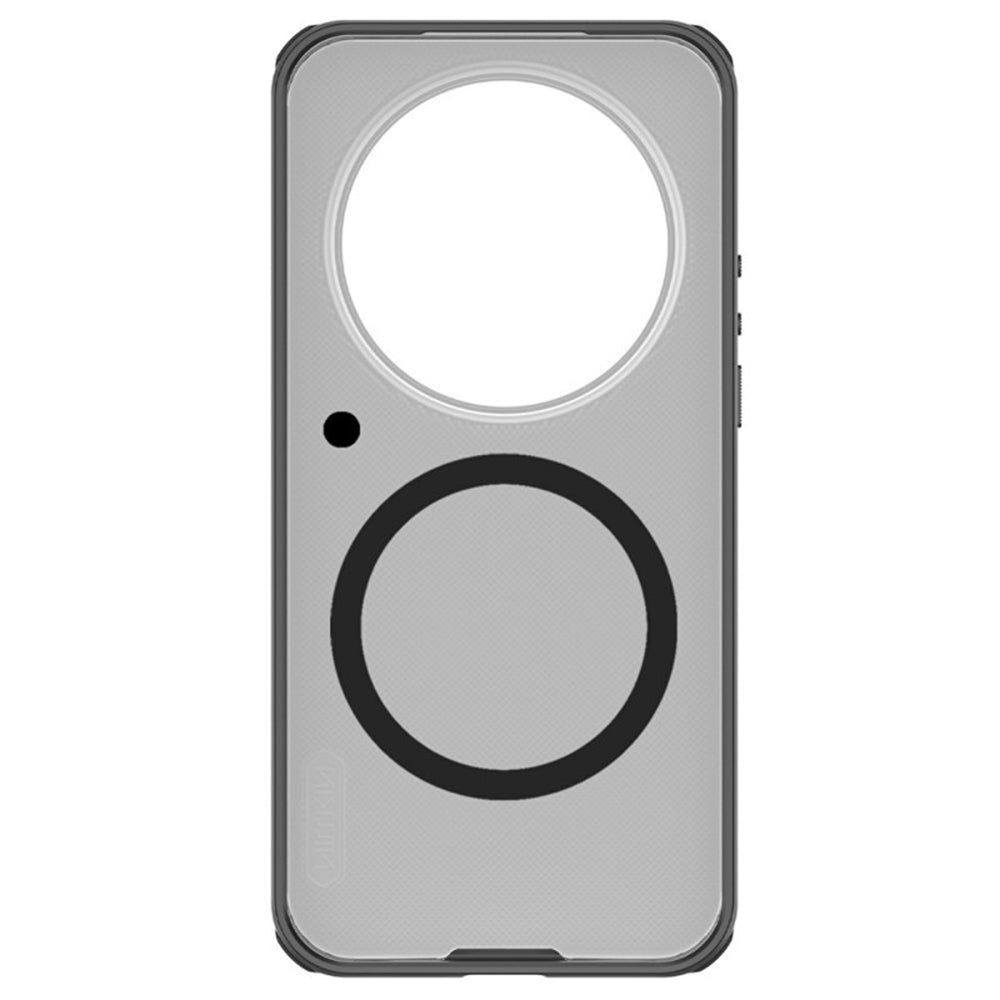 MagSafe-hoesje voor Xiaomi 17 Ultra, Nillkin, Super Shield Pro, Zwart Transparant Satiné