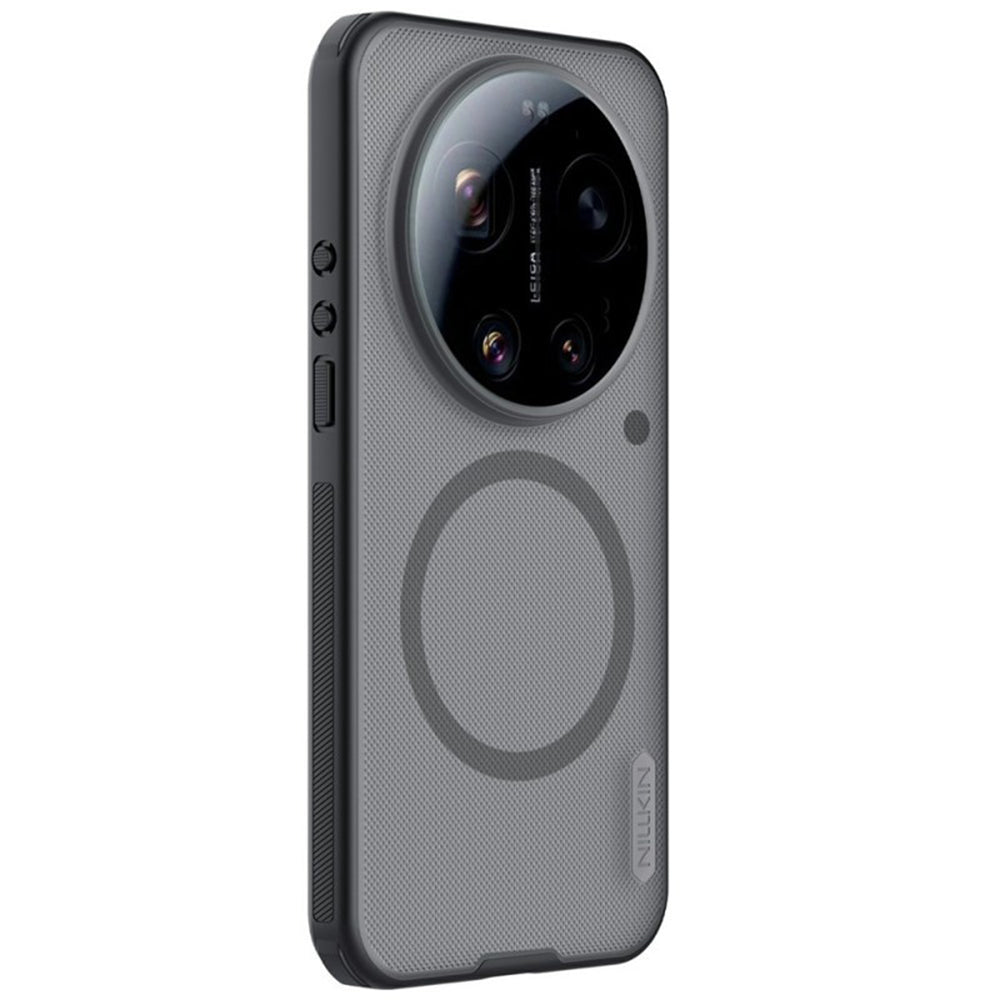 MagSafe-hoesje voor Xiaomi 17 Ultra, Nillkin, Super Shield Pro, Zwart Transparant Satiné