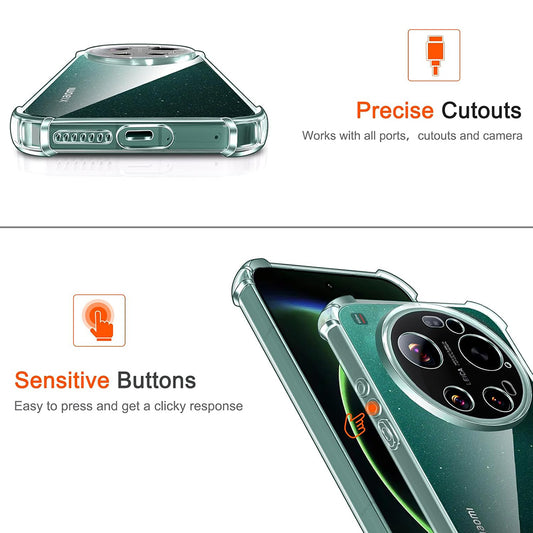 MagSafe-Hülle für Xiaomi 17 Ultra, Techsuit, stoßfest, transparent