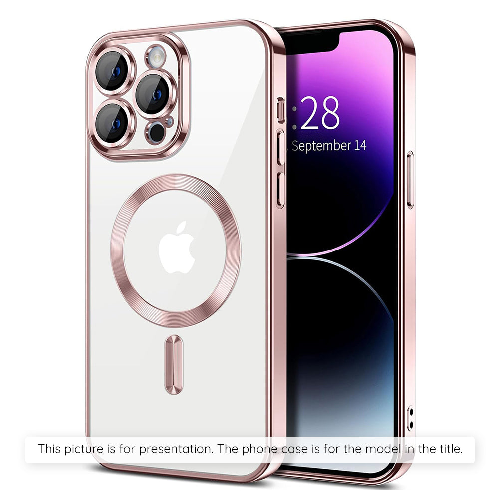 MagSafe-hoes voor Xiaomi 17T Pro, Techsuit, Luxury Crystal, Roze