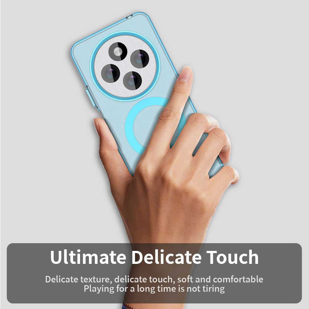 Coque MagSafe pour Xiaomi Poco C75 / Redmi 14C, Techsuit, CandyCase, Bleue