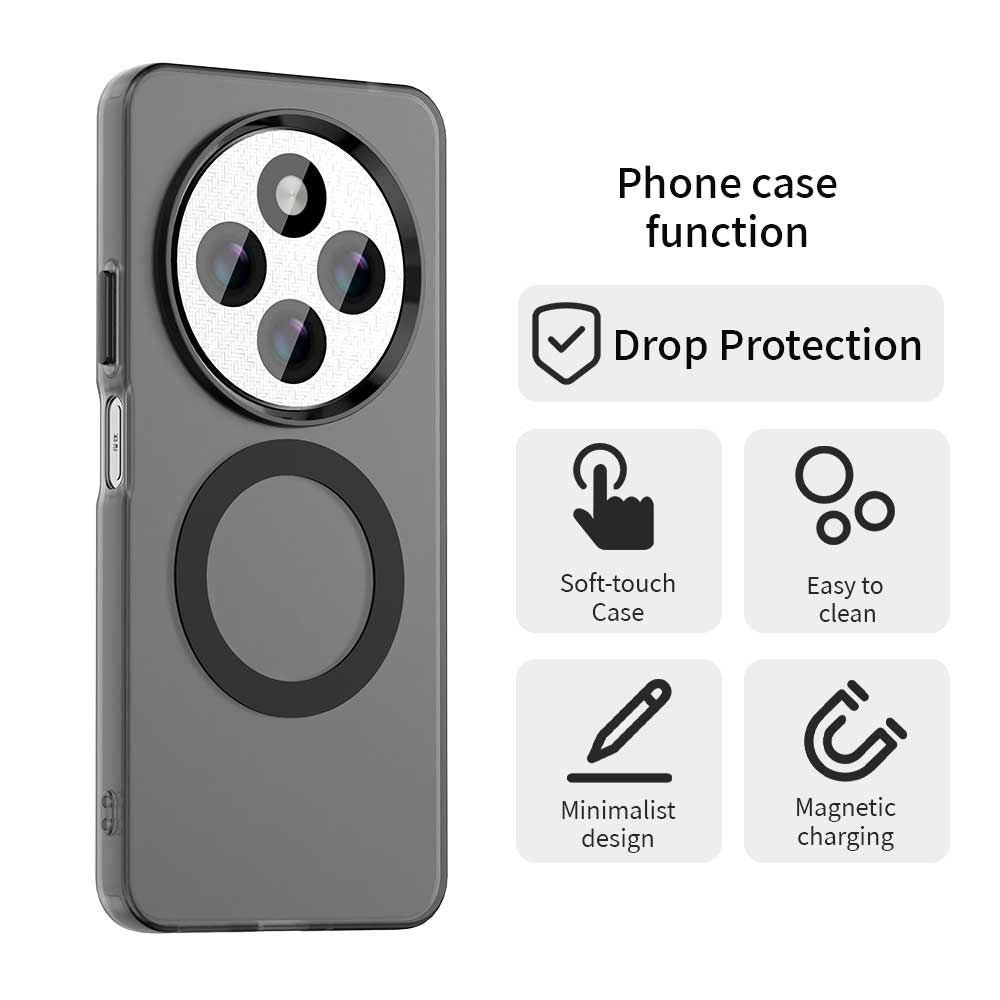 Coque MagSafe pour Xiaomi Poco C75 / Redmi 14C, Techsuit, CandyCase, Noire