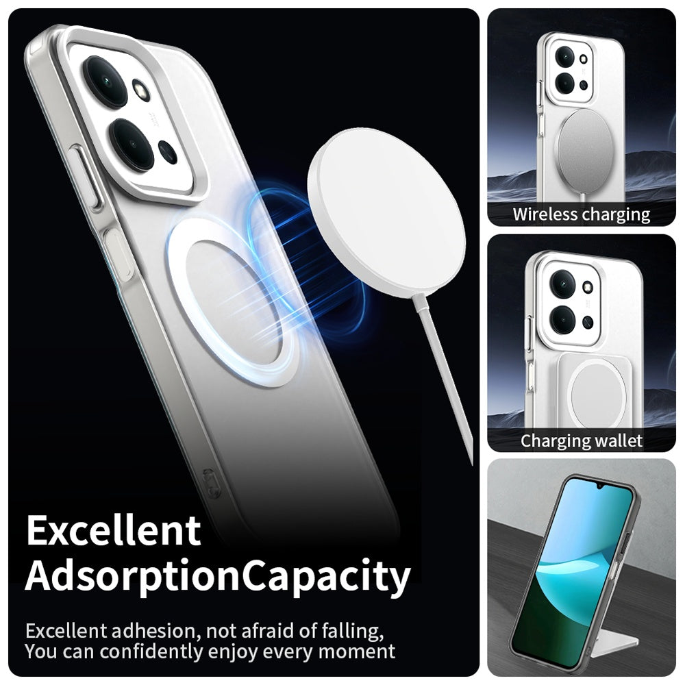 MagSafe Case for Xiaomi Poco C85 4G / Redmi 15C 5G / 15C 4G, Techsuit, CandyCase, White