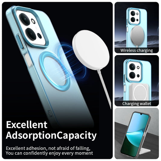 MagSafe-hoesje voor Xiaomi Poco C85 4G / Redmi 15C 5G / 15C 4G, Techsuit, CandyCase, Blauw