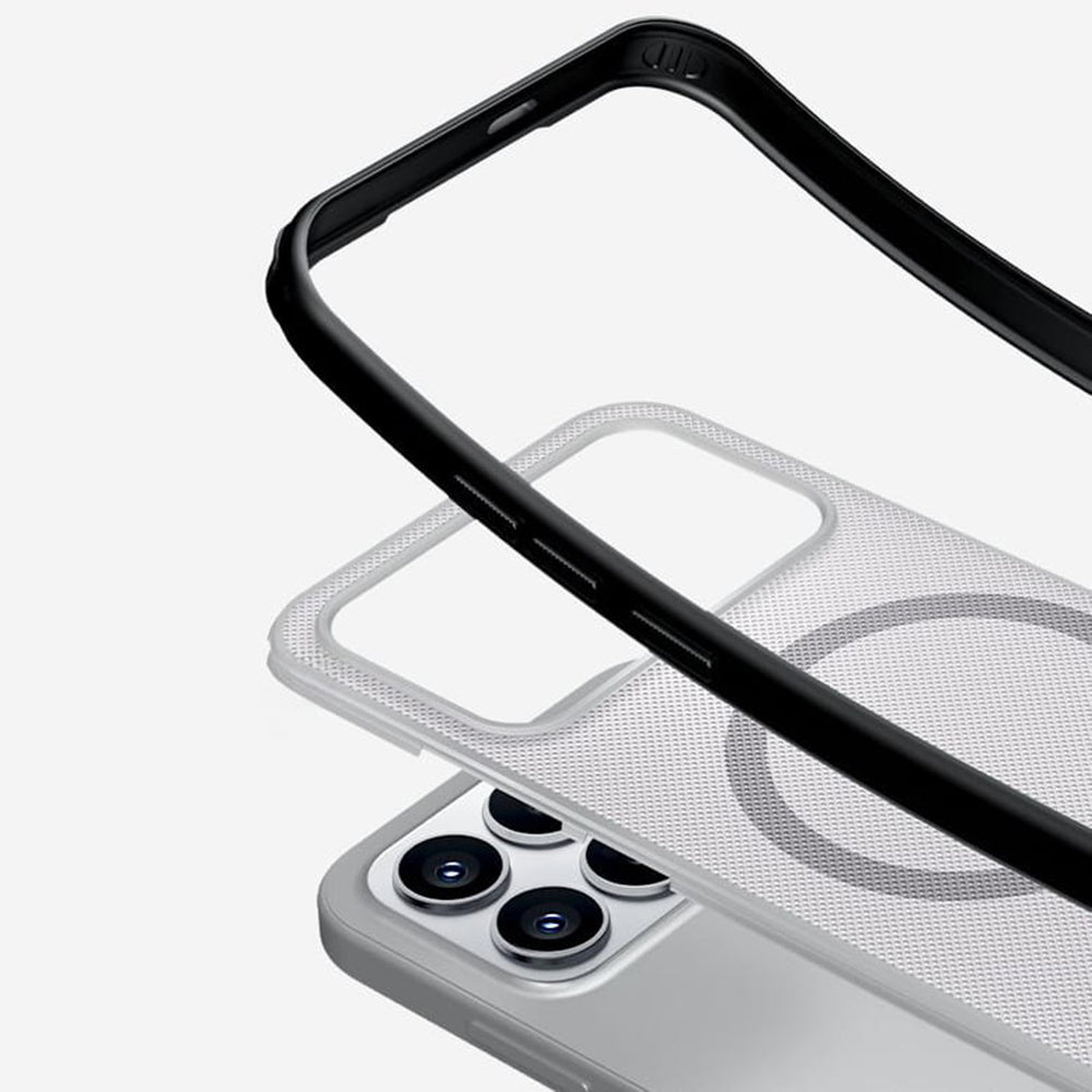 MagSafe-hoesje voor Xiaomi Poco F8 Pro, Nillkin, Super Shield Pro, Zwart Transparant Satiné