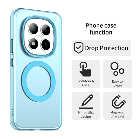 MagSafe Case for Xiaomi Poco M8 Pro / Redmi Note 15 Pro+ 5G, Techsuit, CandyCase, Blue