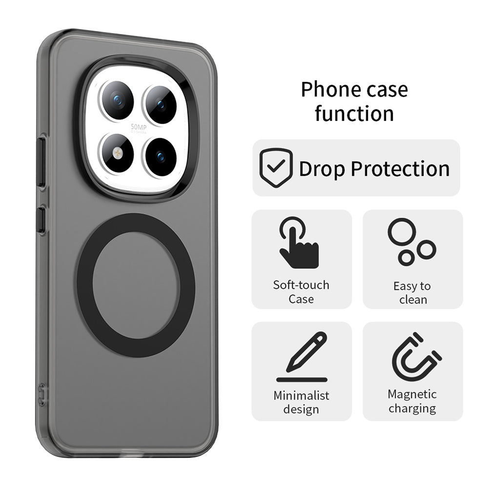MagSafe Hülle für Xiaomi Poco M8 Pro / Redmi Note 15 Pro+ 5G, Techsuit, CandyCase, Schwarz