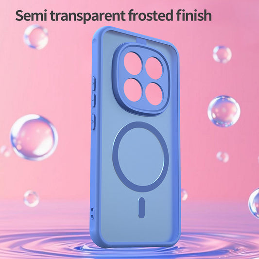 MagSafe hoesje voor Xiaomi Poco M8 Pro / Redmi Note 15 Pro+ 5G, Techsuit, HaloFrost II, Blauw