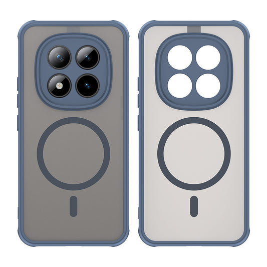 MagSafe hoesje voor Xiaomi Poco M8 Pro / Redmi Note 15 Pro+ 5G, Techsuit, HaloFrost II, Marineblauw