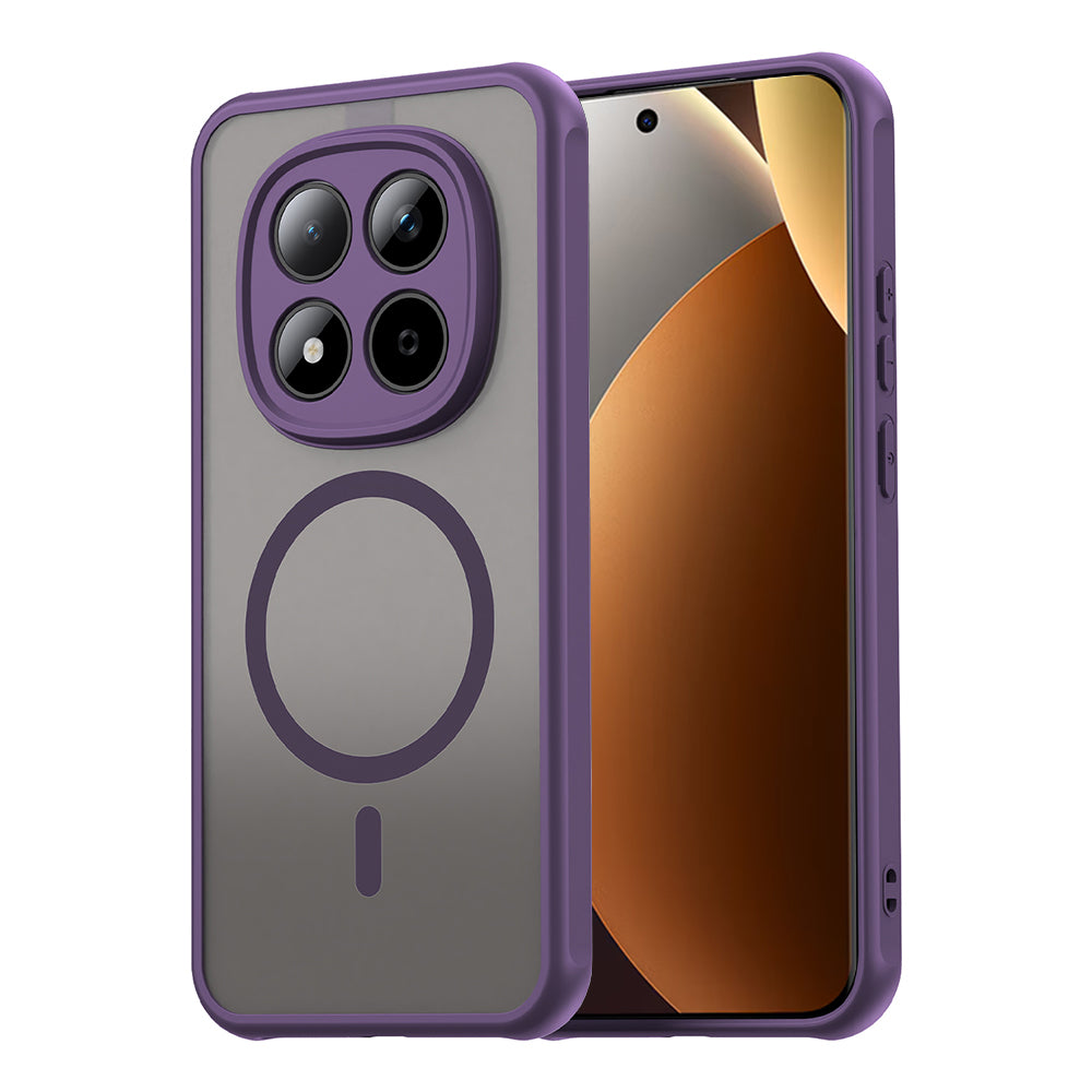 MagSafe hoesje voor Xiaomi Poco M8 Pro / Redmi Note 15 Pro+ 5G, Techsuit, HaloFrost II, Paars