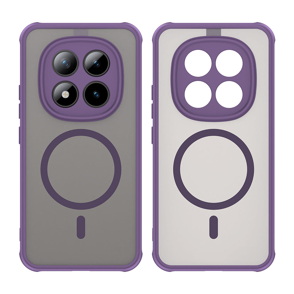 MagSafe hoesje voor Xiaomi Poco M8 Pro / Redmi Note 15 Pro+ 5G, Techsuit, HaloFrost II, Paars