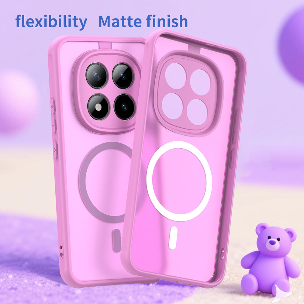 MagSafe Case for Xiaomi Poco M8 Pro / Redmi Note 15 Pro+ 5G, Techsuit, HaloFrost II, Pink