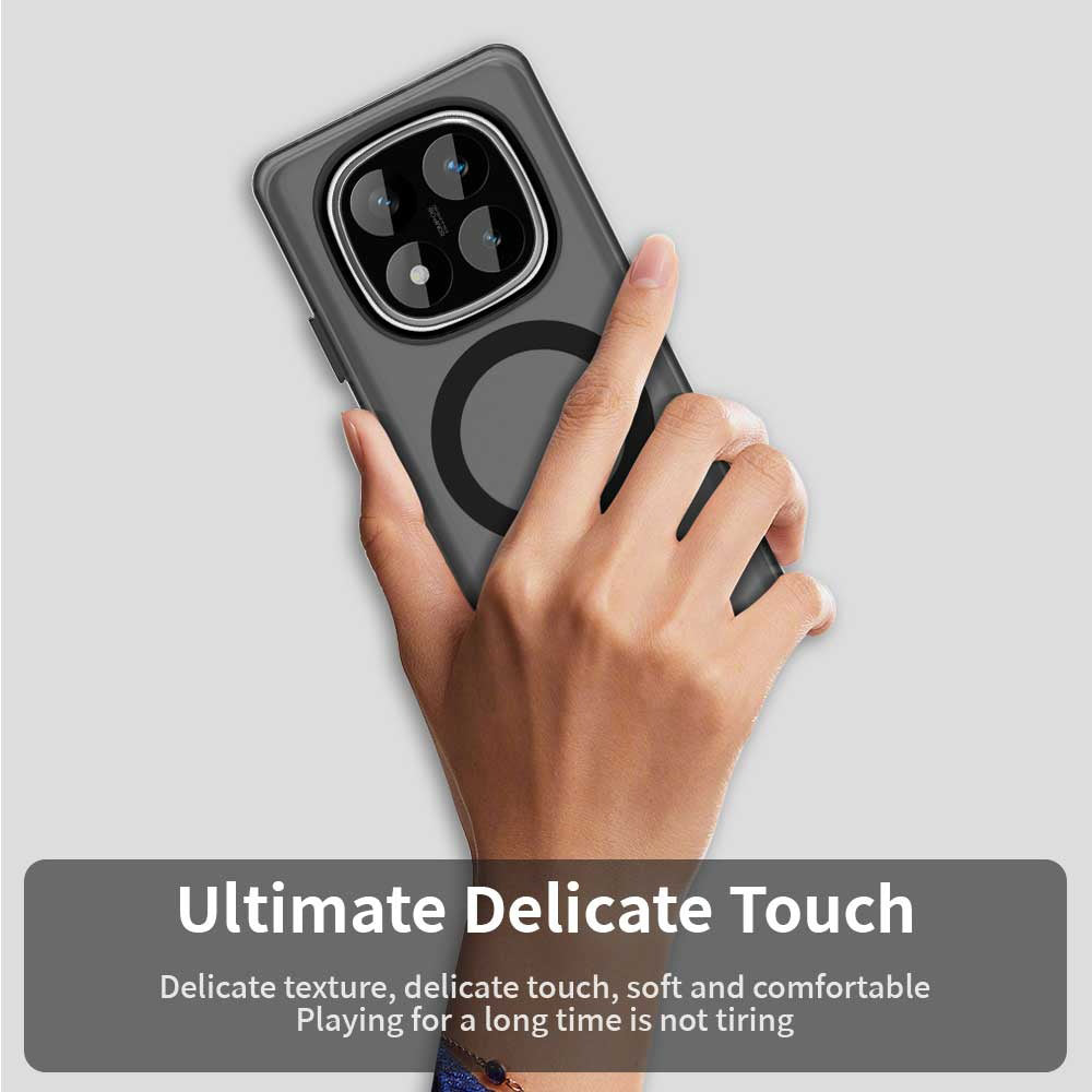 Coque MagSafe pour Xiaomi Poco X7 / Redmi Note 14 Pro 5G, Techsuit, CandyCase, Noire