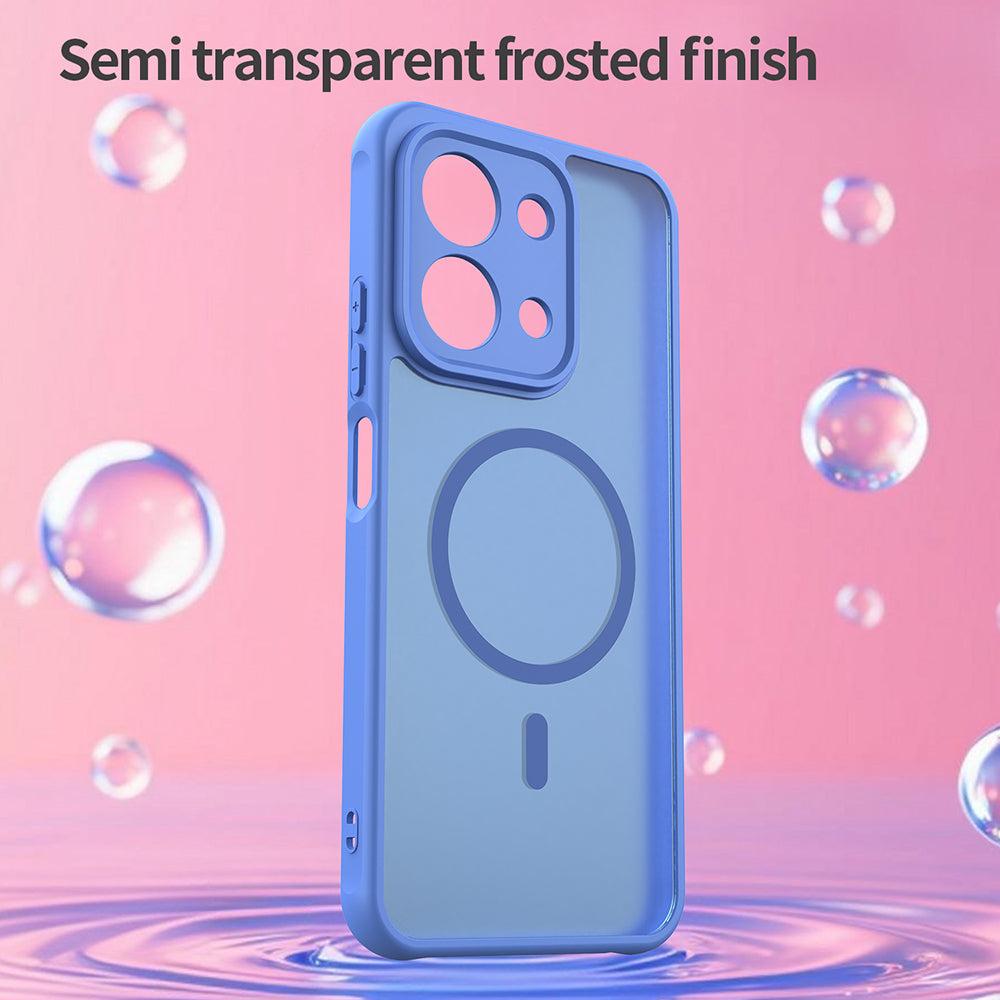 Étui MagSafe pour Xiaomi Redmi 15C 5G / 15C 4G, Techsuit, HaloFrost II, Bleu