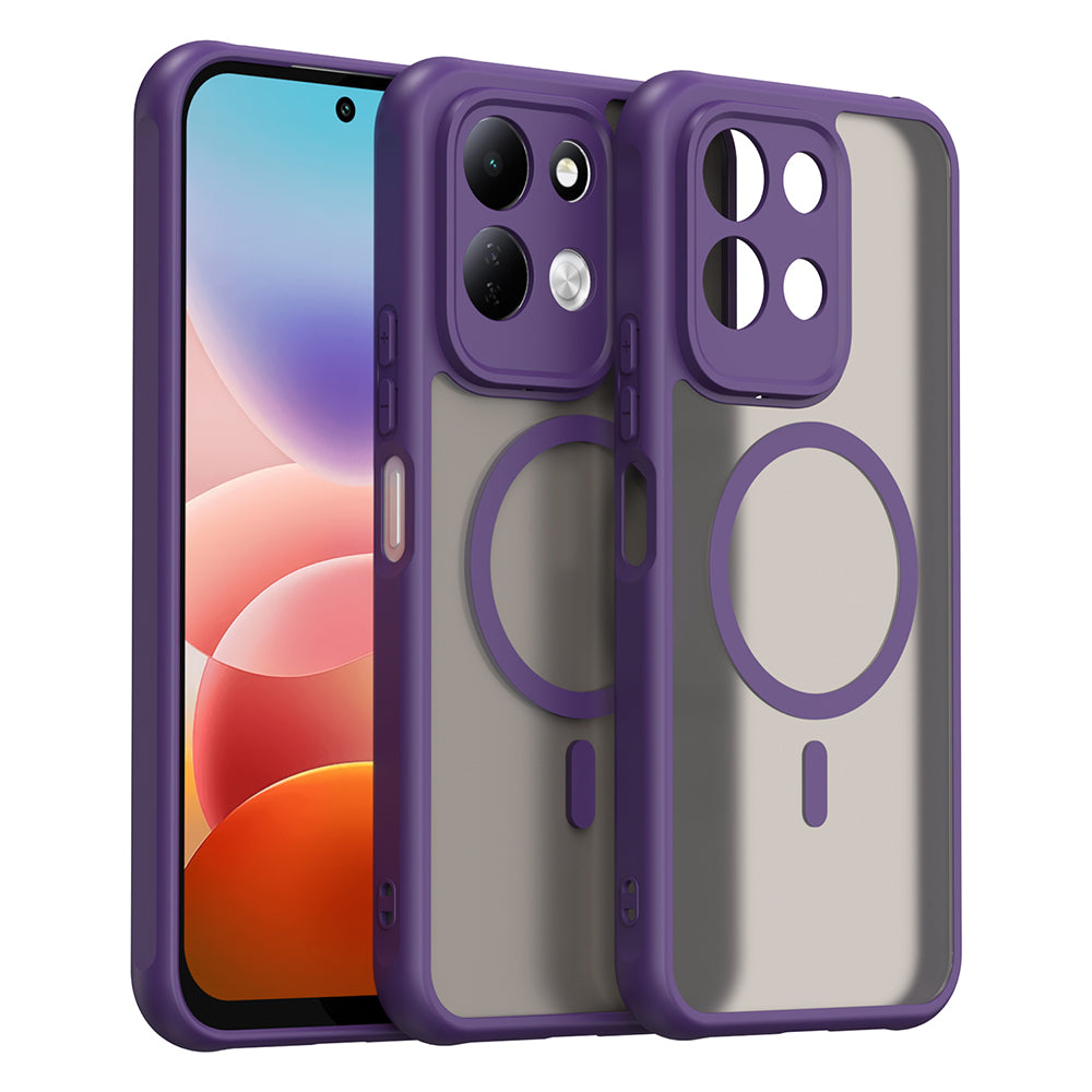 Coque MagSafe pour Xiaomi Redmi 17 5G / 17 4G, Techsuit, HaloFrost II, Violet